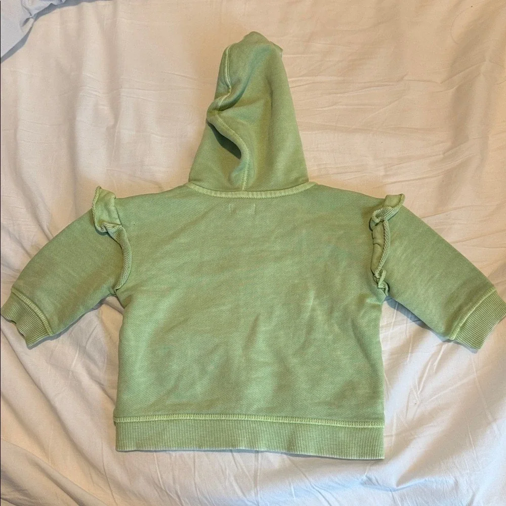 Gymboree Baby Washed Green Hooded Spring Sweat Jacket‎ SIZE 6-12 Months NWT